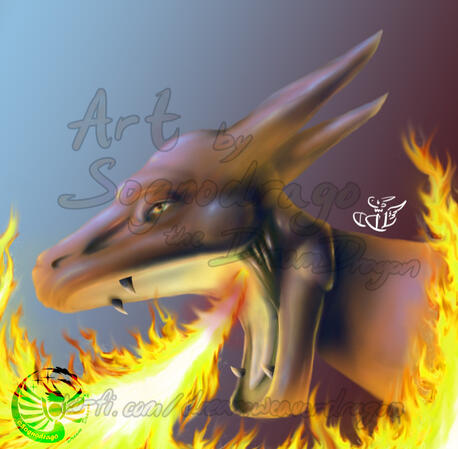 Headshot Full Render with Prop (fire) - $70