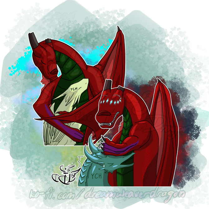 Sticker set with YCH figure, complex creature design - 50